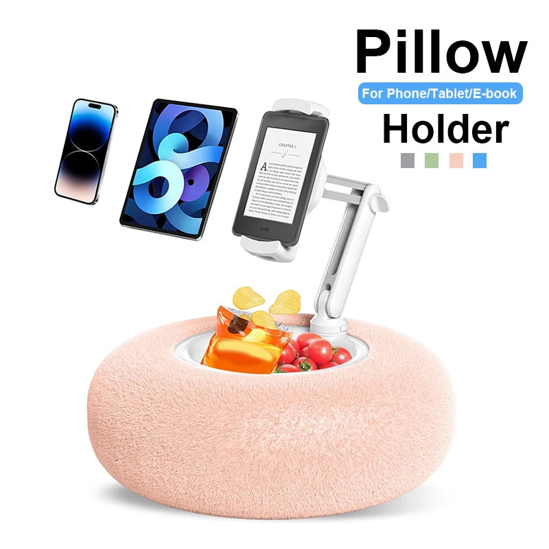 Soporte para teléfono con forma de almohada de peluche