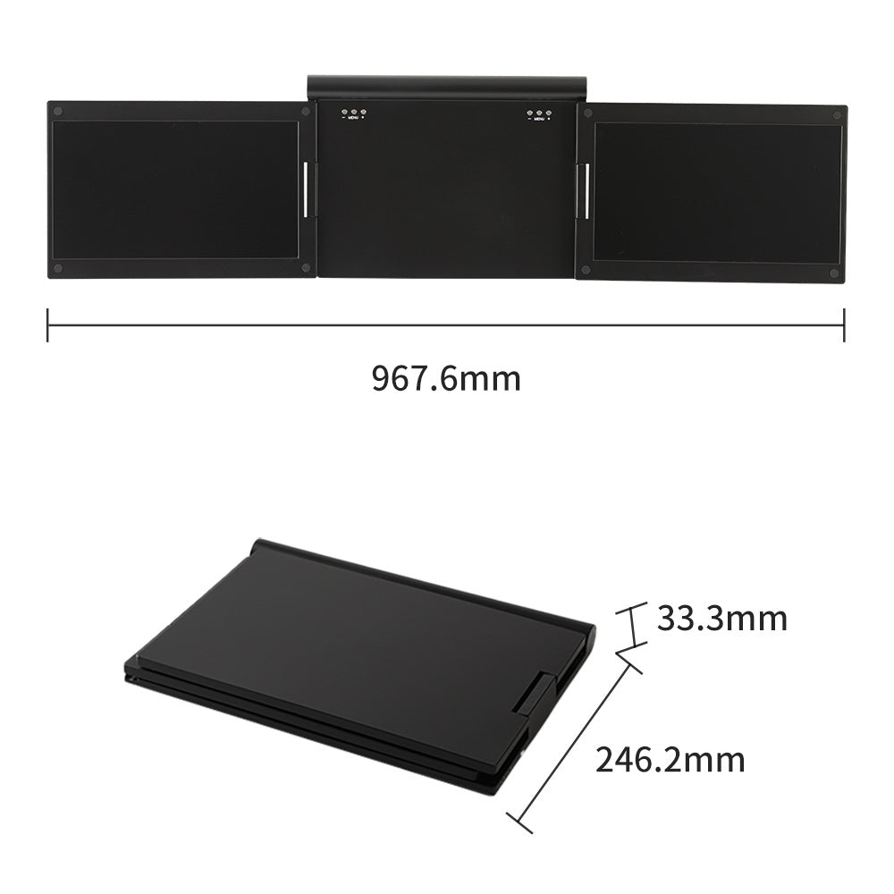 Monitor portátil de doble pantalla para computadora portátil